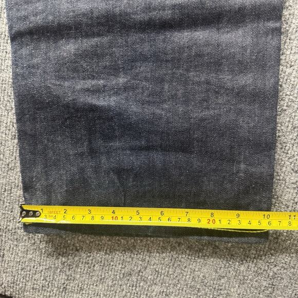 VTG Y2K COOGI Jeans Big Embroidered Spell Out 3D Knit Pattern Baggy Size 36x34 - Picture 10 of 10